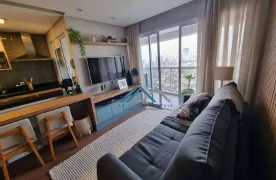 Apartamento mobiliado com 2 dormitórios, sendo 1 suíte para alugar, 70 m² por r$ 10.000/mês - edifício novare - barueri/sp