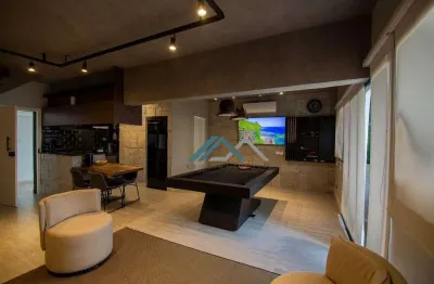 Cobertura duplex mobiliada com 2 dormitórios, sendo 1 suíte para alugar, 125 m² por r$ 23.000/mês - edifício le bouganville - barueri/sp
