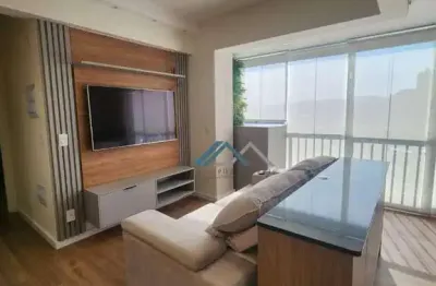 Apartamento mobiliado com 1 dormitório para alugar, 48 m² por r$ 4.875/mês - elos residencial club - barueri/sp