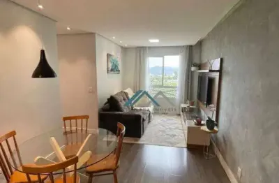 Apartamento com 3 dormitórios, sendo 1 suíte para alugar, 69 m² por r$ 3.436/mês - condomínio nações do clube de morar - barueri/sp