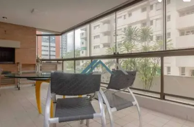 Apartamento mobiliado com 4 dormitórios, sendo 2 suítes à venda, 294 m² por r$ 2.100.000 - edifício chateau - barueri/sp