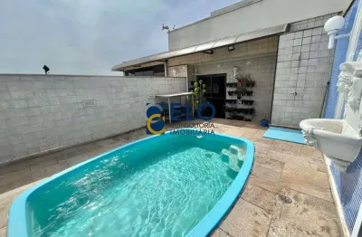 R$ 2,6 milhões. imperdível cobertura de luxo à venda em santos-sp, gonzaga: 4 quartos, 2 suítes, 3 salas, 5 banheiros, 4 vagas, 444m²!