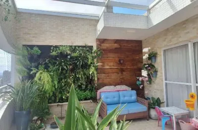 Cobertura à venda em santos-sp, bairro pompéia: 3 quartos, 3 suítes, 1 sala, 3 banheiros, 3 vagas, 165m².