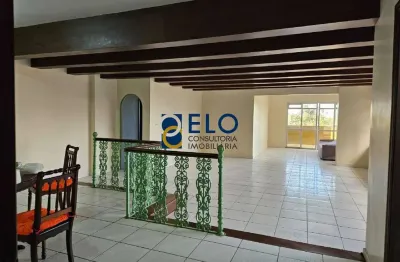 Amplo apartamento frente mar, 3 dorms, bairro da aparecida