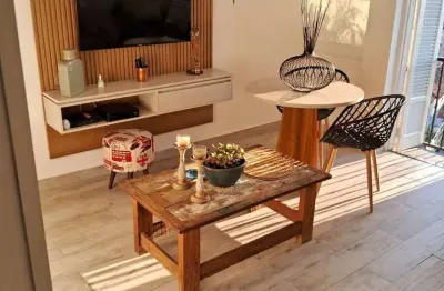 Apartamento totalmente reformado, 2 dorms, vila belmiro, santos/sp.