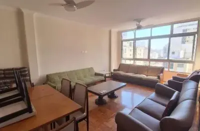 R$ 6.800. apartamento para locação no gonzaga, santos-sp: 3 quartos, 1 suíte, 3 banheiros, 1 vaga de garagem, 140m² de área.