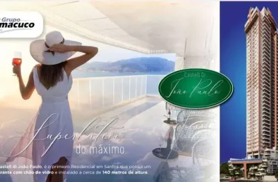 R$ 1.595.280. apartamento de luxo à venda em santos-sp, bairro josé menino: 3 quartos, 3 suítes, 1 sala, 4 banheiros, 2 vagas, 110m².