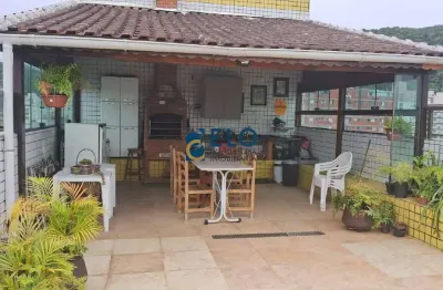 Cobertura de duplex na vila belmiro, santos-sp: 4 quartos, 4 suítes, 3 salas, 5 banheiros, 2 vagas, 292m²!