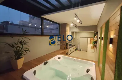 R$ 1,810 milhão. cobertura de luxo à venda em santos-sp, bairro pompéia: 3 quartos, 1 suíte, 4 banheiros, 1 sala, 3 vagas de garagem, 191,66 m².