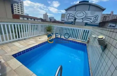 Casa sobreposta alta de luxo à venda em embaré, santos-sp: 5 quartos, 4 suítes, 3 salas, 6 banheiros, 360m² de área 2 vagas... venha conferir!