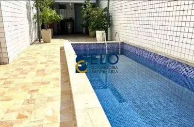 Casa à venda em santos-sp, bairro embaré: 3 quartos, 3 suítes, , 5 banheiros, piscina, churrasqueira, 2 vagas, 204 m² de área. confira!