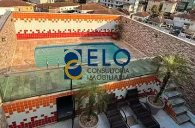 R$ 850 mil. cobertura de luxo na vila valença: 3 quartos, 3 suítes, 2 salas, 5 banheiros, 1 vaga, 304m² em são vicente-sp!