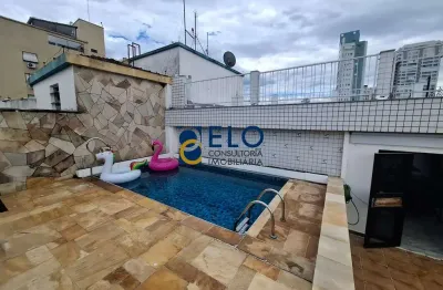 R$ 3.473.000. imperdível cobertura de alto padrão na ponta da praia, santos-sp: 4 quartos, 2 suítes, 2 salas, 7 banheiros, 2 vagas, 361m².