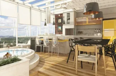 Cobertura à venda no bairro américa em joinville-sc: 3 quartos, 3 suítes, 3 salas, 3 banheiros, 4 vagas de garagem.