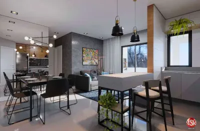 Apartamento 3 quartos (1 suíte) no anita garibaldi, com sacada e lazer completo