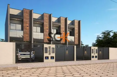 Geminado novo com 2 dormitórios em araquari - projeto moderno com registro de incorporação