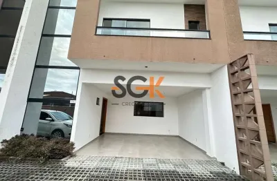 Casa geminada em condomínio fechado - 3 dormitórios, suíte e 2 vagas no são marcos, joinville