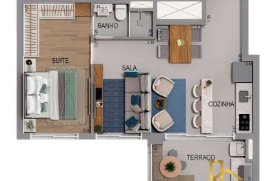 Apartamento com 1 quarto à venda na Rua Dempachi Nakayama, 356, Jardim Esperança, Barueri