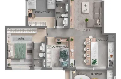 Apartamento com 3 quartos à venda na Rua Rondonia, 111, Nova Aldeinha, Barueri
