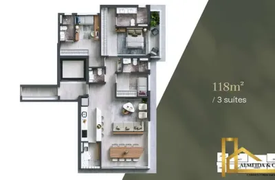 Apartamento com 3 quartos à venda na Alameda Washington, 879, Alphagran Alphaville, Barueri