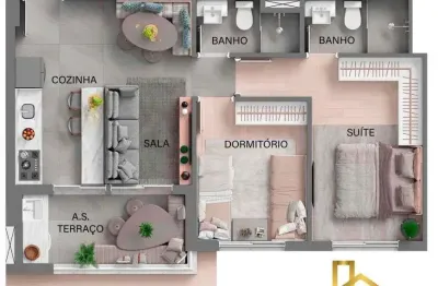 Apartamento com 2 quartos à venda na Rua Rondonia, 111, Nova Aldeinha, Barueri
