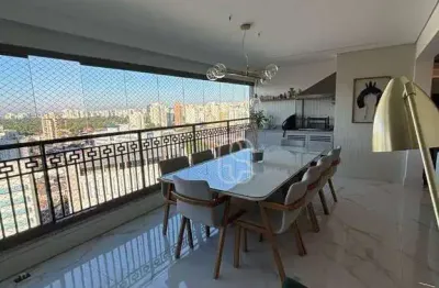 Apartamento com 3 dormitórios à venda, 137 m² por r$ 2.950.000,00 - chácara santo antônio - são paulo/sp