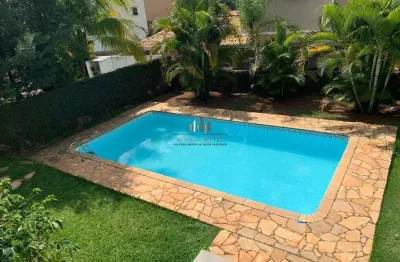 Casa à venda em campinas, condomínio estância paraíso, com 5 suítes, com 565 m², estância paraíso