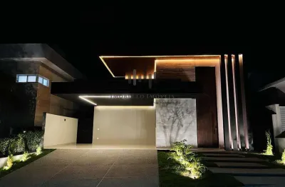 Casa à venda em paulínia, condominio terras do cancioneiro betel, com 4 quartos, com 236 m²