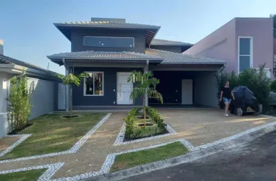 Casa à venda em valinhos, lenheiro, com 3 suítes, com 224 m², condomínio village santa clara
