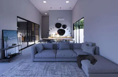 Casa à venda em paulínia, parque brasil 500, com 4 suítes, com 265.22 m², villa lobos - paulínia