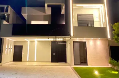 Casa à venda em paulínia, parque brasil 500, com 3 suítes, com 272.46 m², reserva real - paulínia