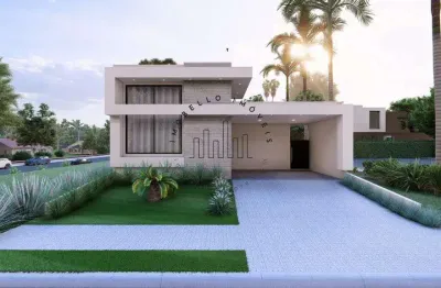 Casa à venda em paulínia, parque brasil 500, com 3 suítes, com 219 m²