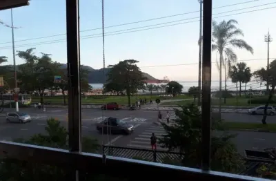 Apartamento vista mar  de frente  com 4 dormitórios à venda, 168 m² por r$ 860.000 - aparecida - santos/sp