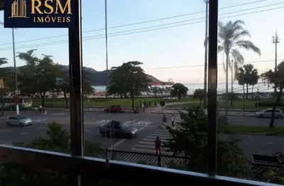 Apartamento vista mar  de frente  com 4 dormitórios à venda, 168 m² por r$ 860.000 - aparecida - santos/sp