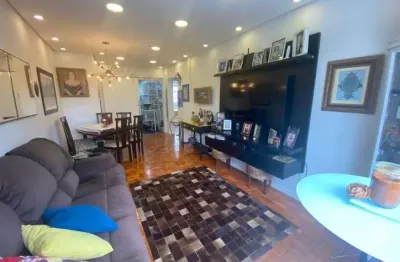 Apartamento com 2 dormitórios, 1 suíte, elevador, 1 wc social,dorm.de empreg.1 vaga col. suf.  à venda, 98 m² por r$ 510.000 - josé menino - santos/sp