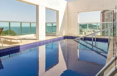 Apartamento com  2 suítes, 1 lavabo a poucos metros da praia em santos