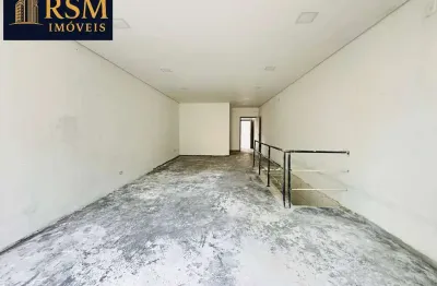 Sala comercial com 4 salas para alugar na Vila Mathias, Santos 