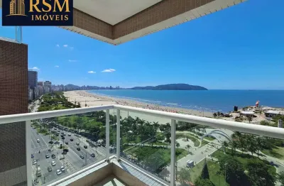 Apartamento com 3 Suítes e Vista Panorâmica da Orla de Santos / SP