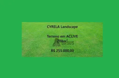 Terreno à venda, 288 m² por r$ 255.000,00 - cyrela landscape - taubaté/sp