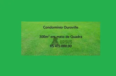 Terreno a venda condomínio residencial ouroville, taubaté sp