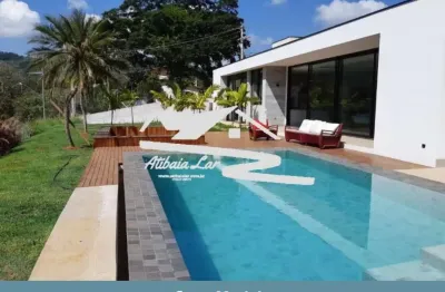 Casas térreas dentro do condomínio palavra da vida em atibaia com 3 suítes, sala ampla, área gourmet, piscina aquecida, casa  preparada para automação
