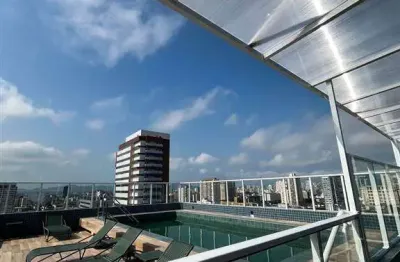 Apartamento com  55,00 m² - campo grande - santos sp
