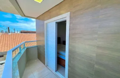 Sobrado com 2 quartos, maracanã, praia grande - r$ 435 mil, cod: ca00614