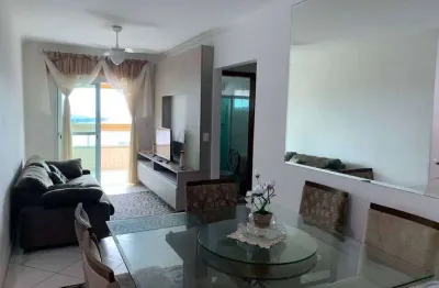 Apartamento com 02 dormitórios, sacada com com vista para o mar, caiçara, em praia grande.