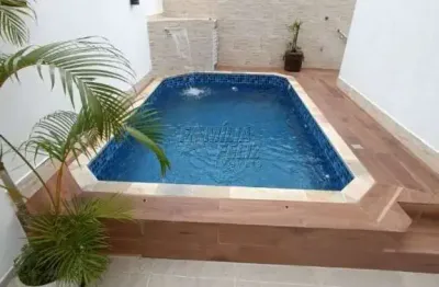 Sobrado 3 quartos, piscina - 268m² - lado praia - aviação - praia grande