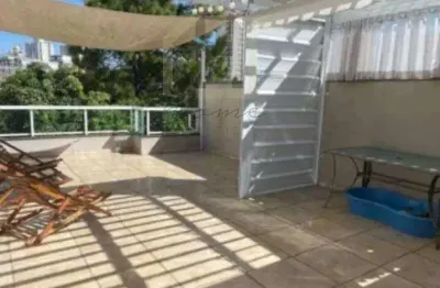 Cobertura à venda no bairro casa branca, em santo andré: 3 quartos, 1 suíte, 2 salas, 3 banheiros, 2 vagas, 160m²!