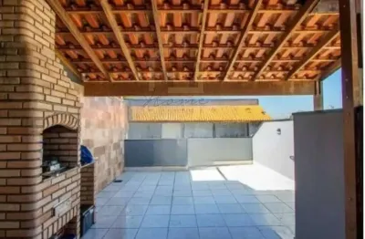 Cobertura à venda na vila scarpelli, santo andré-sp: 2 quartos, 2 salas, 1 banheiro, 2 vagas de garagem!