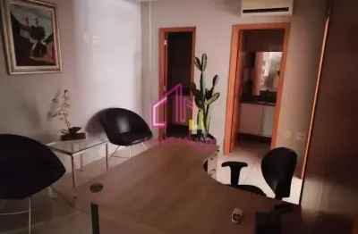 Sala  para locação, bosque da saúde, cuiabá-mt, edifício maruanã, mobiliado, linda, 1 vaga, 68m2, 2