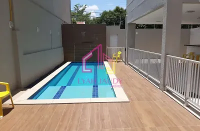 Apartamento para locação, jardim guanabara - cuiabá-mt - 2 suítes, 62m²-1 vaga, sacada, piscina, à