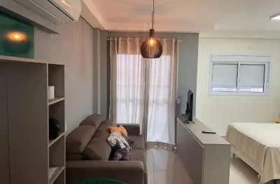 Flat mobiliado para locação no parque campolim com 1 quarto, sorocaba-sp